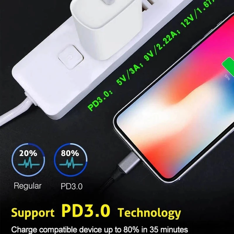 Original 20W USB-C Power Adapter For iphone 16 15 14 mini Pro Max Type C fast charger for Apple Cable for iPhone X 11 12 13 Plus - Image 5