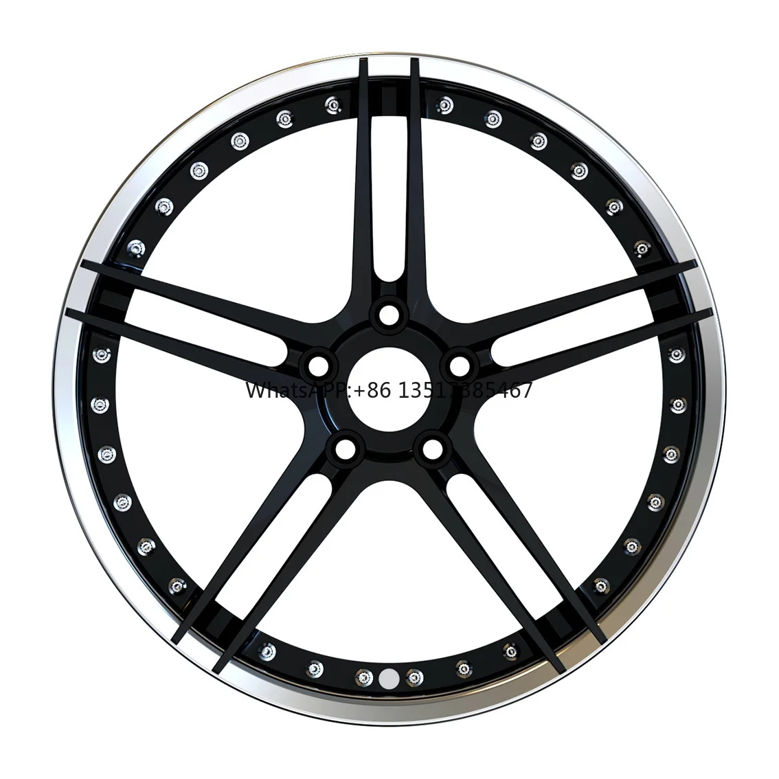 Customized 2-Piece Forged Wheel Rims 5x112 Deep Converse 17/18/19/20 Inch Aluminium Alloy Polishing Drawing Car Wheel - Image 4