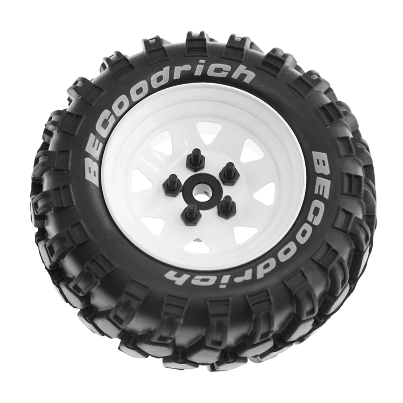 Metal 1.9Inch Beadlock Wheel Tires for 1:10 RC Crawler Car Axial SCX10 90046 TRX4 Redcat GEN8,White-ABVK - Image 5