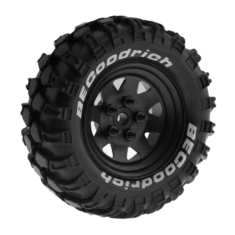 Metal 1.9Inch Beadlock Wheel Tires for 1:10 RC Crawler Car Axial SCX10 90046 TRX4 Redcat GEN8,White-ABVK - Image 2