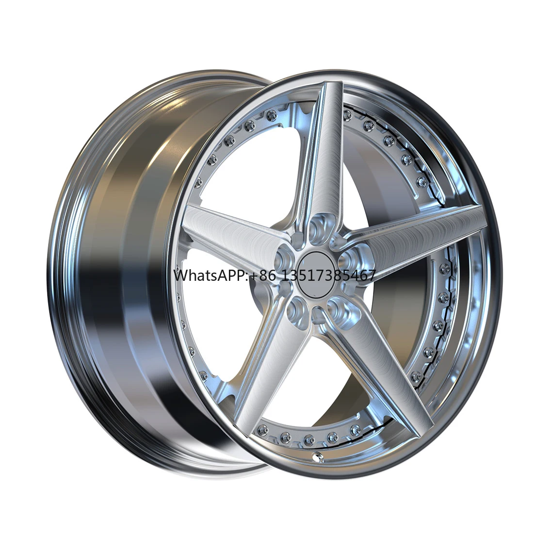 Customized 2-Piece Forged Wheel Rims 5x112 Deep Converse 17/18/19/20 Inch Aluminium Alloy Polishing Drawing Car Wheel - Image 5