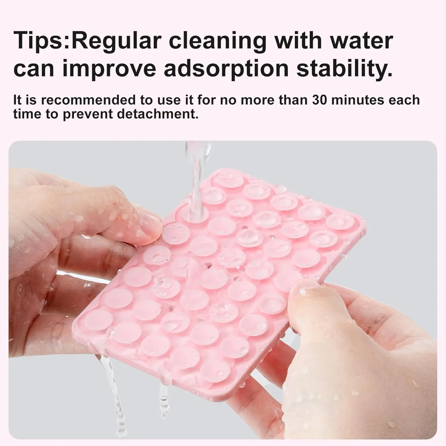 2026 Double Side Silicone Suction Pad For Mobile Phone Fixture Suction Cup Backed Adhesive Silicone Rubber Sucker Pad For Fixing